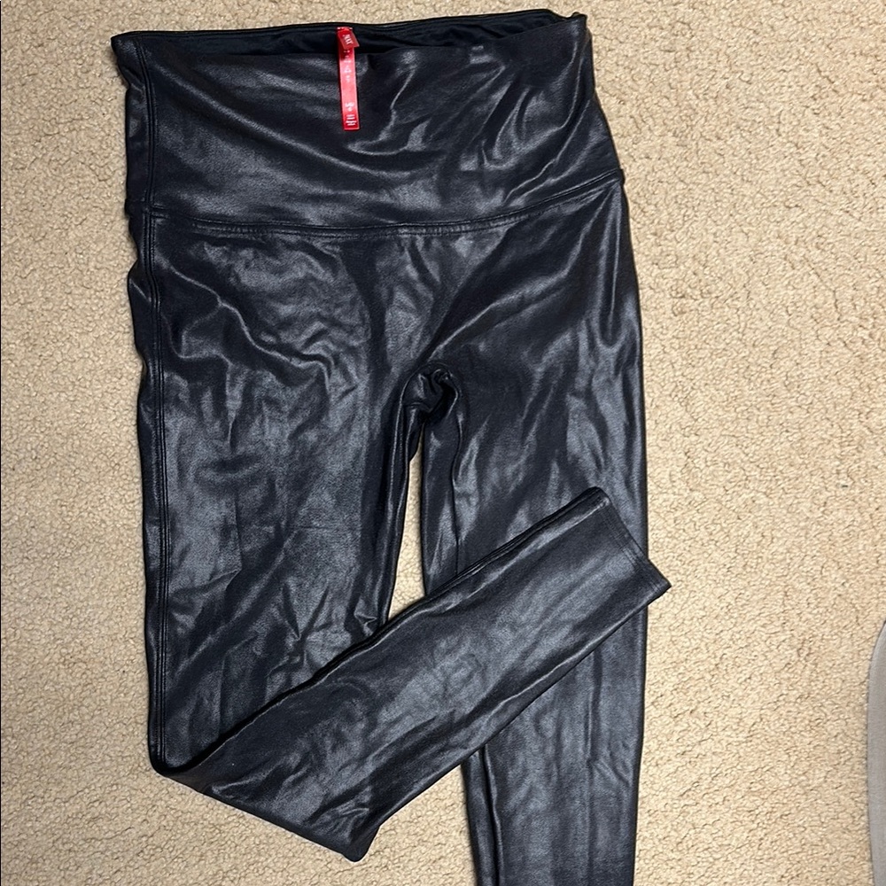 Black Faux Leather Leggings